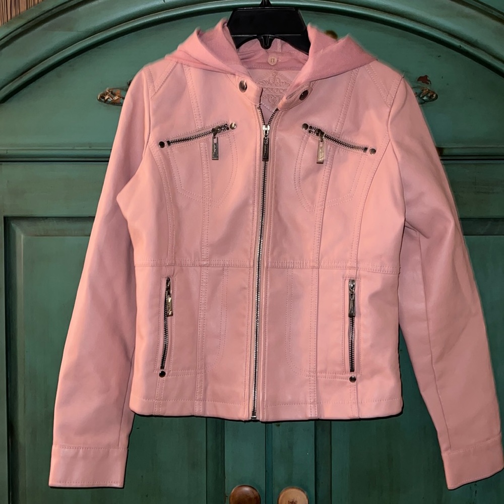 Faux Leather Moto Jacket.